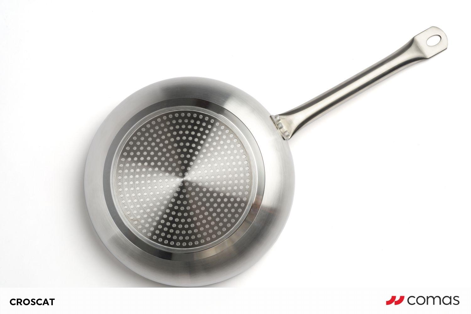 ALUMINIUM FRY PAN DEEP 3MM INDUCTION Ø28 CROSCAT 2