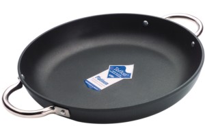 PAELLERA INOX CON MANIGLIE Ø28