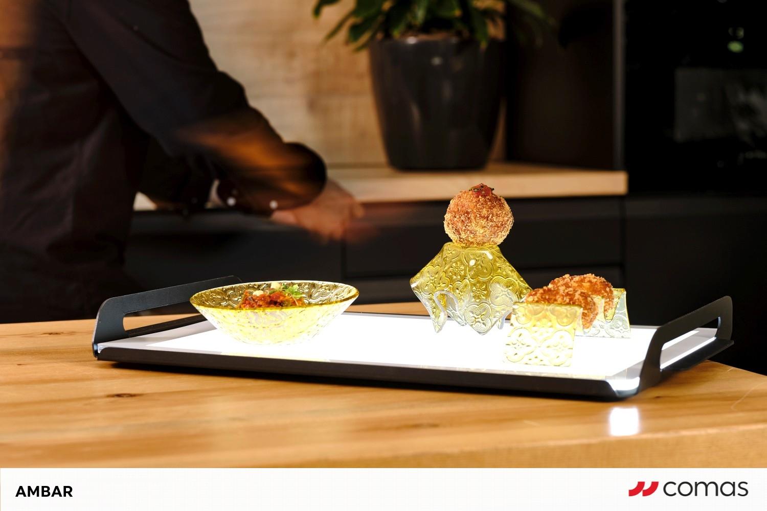 ASSIETTE EN VERRE L 27 X 17 CM 2
