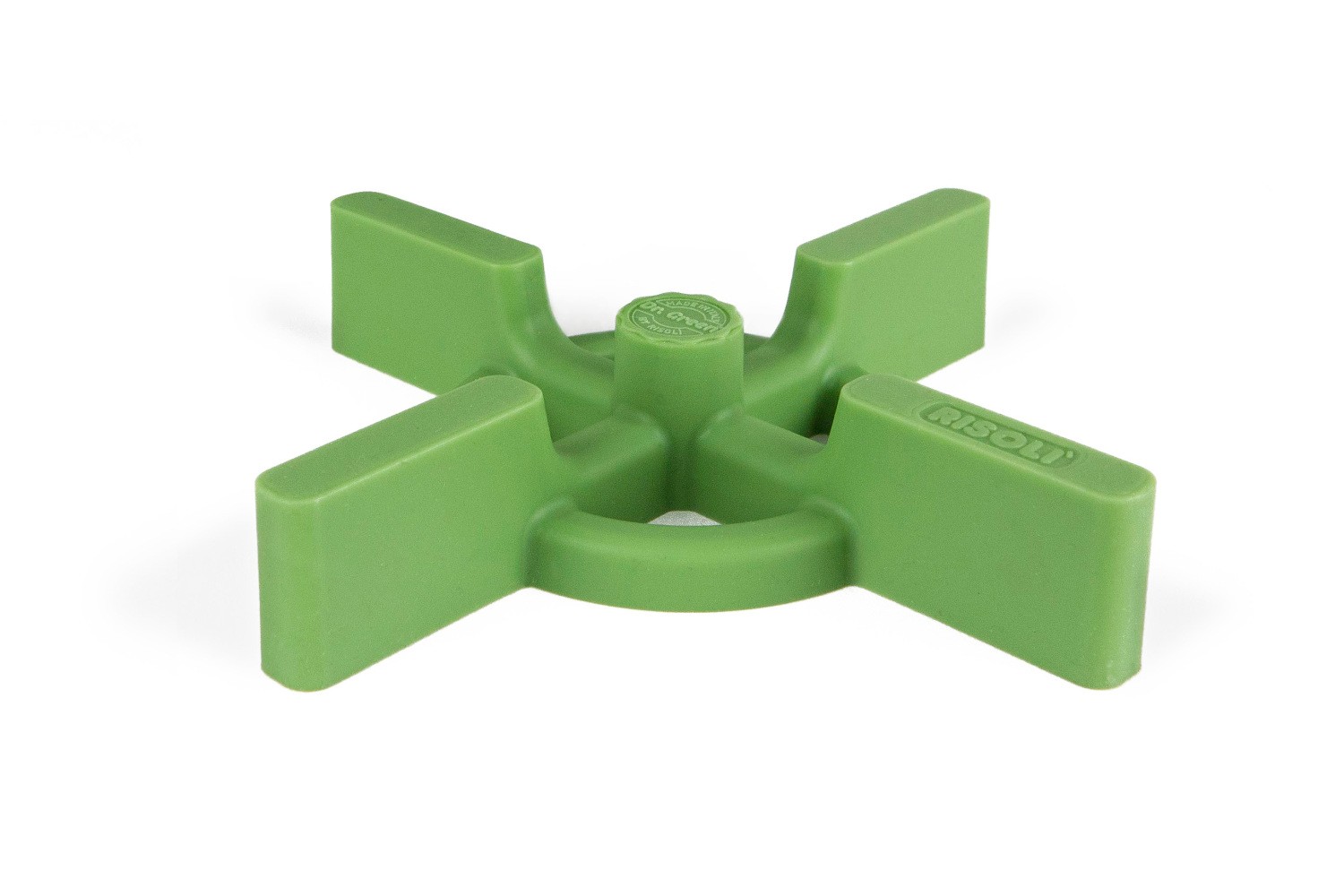 SILICONE TRIVET GREEN 19X19X3