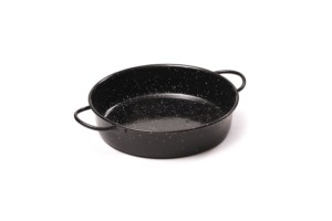 PLATEAU ÉMAILLÉ AVEC ANSES 20CM
