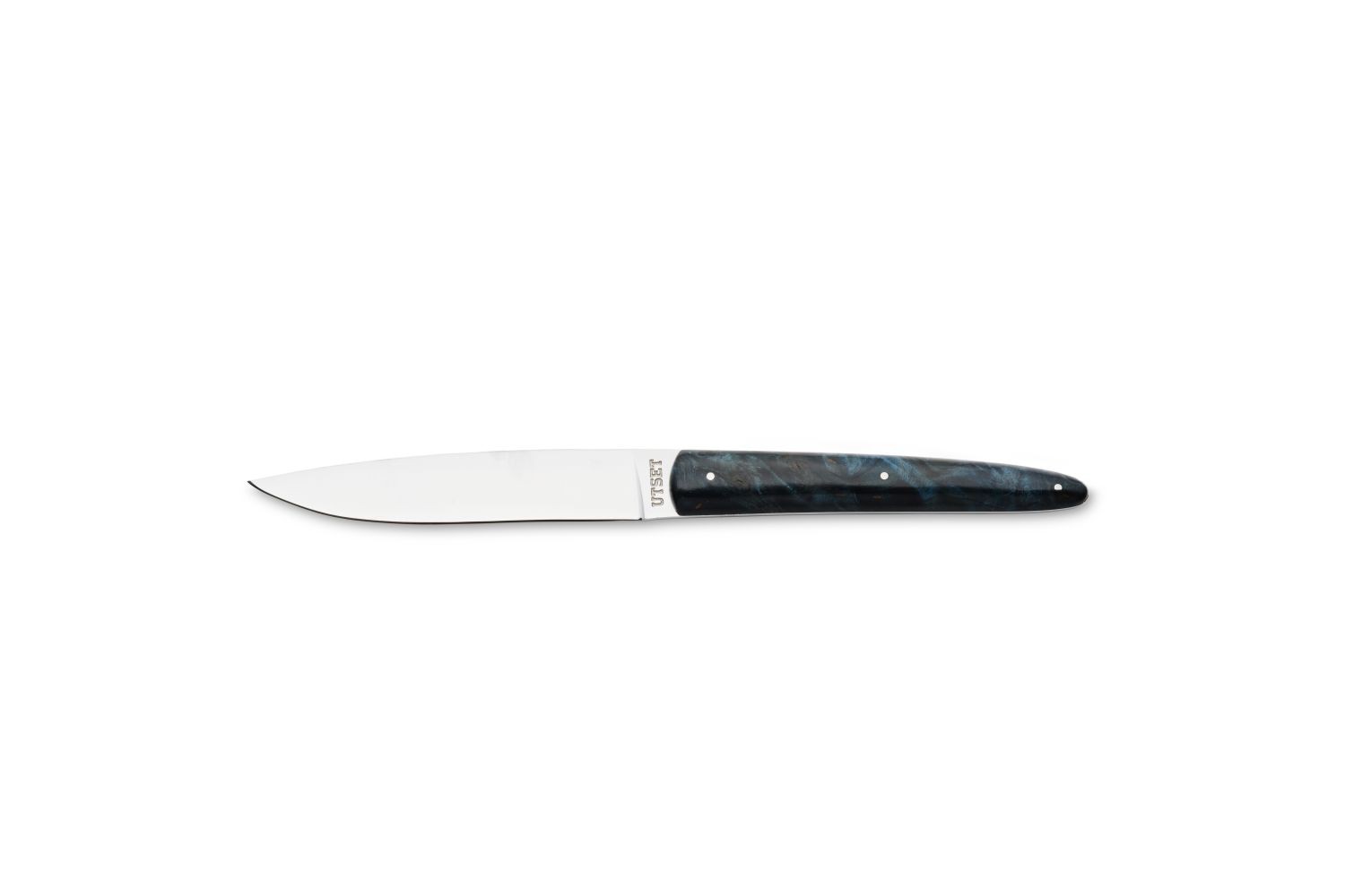 UTSET BLUE STABILIZED WOOD TABLE KNIFE