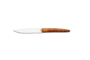 UTSET TABLE KNIFE STABILIZED ORANGE WOOD