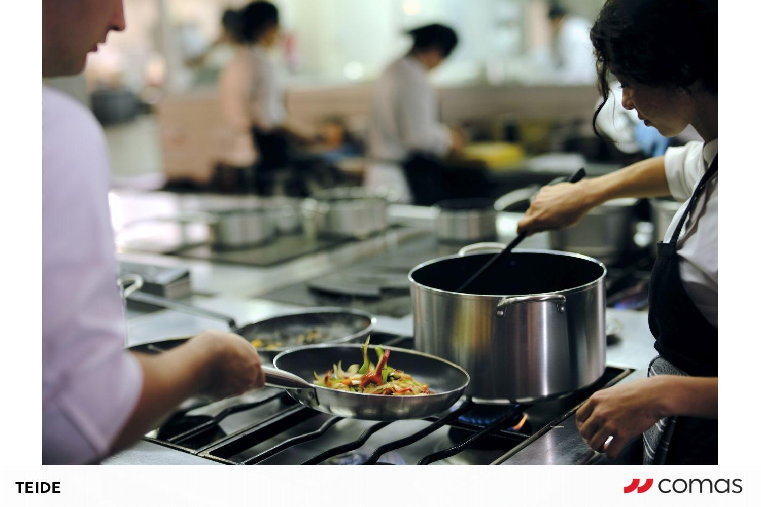 ALUMINIUM INDUCTION FRY PAN WITH INOX HANDLE 3MM. 36 Ø TEIDE 3