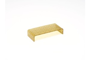 GLASS HIGH OBLONG SNACK STAND 21x9x4.5 cm
