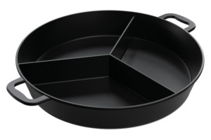 CAZUELA GRAN CAPACIDAD 3 SEGM. Ø80X10CM