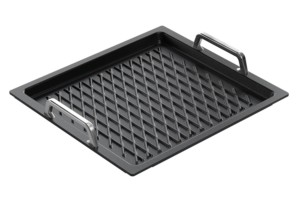 BANDEJA GN 2/3 20 SUP.BBQ CON ASAS/INDUC. 35,4X32,5X2CM