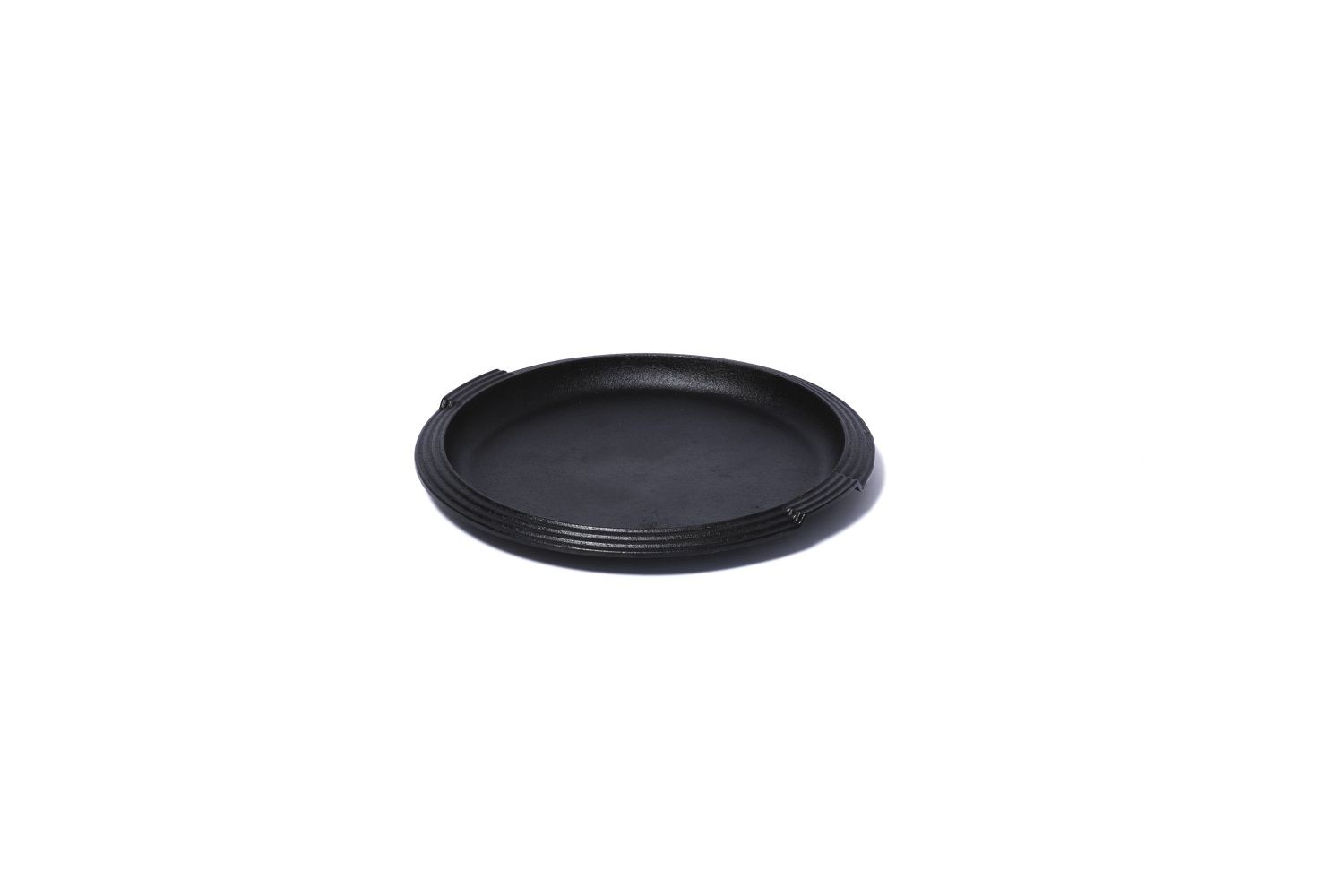 PLATO HIERRO FUNDIDO + BASE MADERA ACACIA Ø30x2,8CM 2