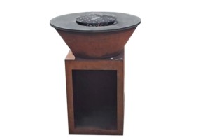 BBQ STEEL DRAINING DISC WITH ASH DRAW