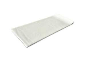 REPOSE-COUVERTS MUNA VELVET BLANC 11x25