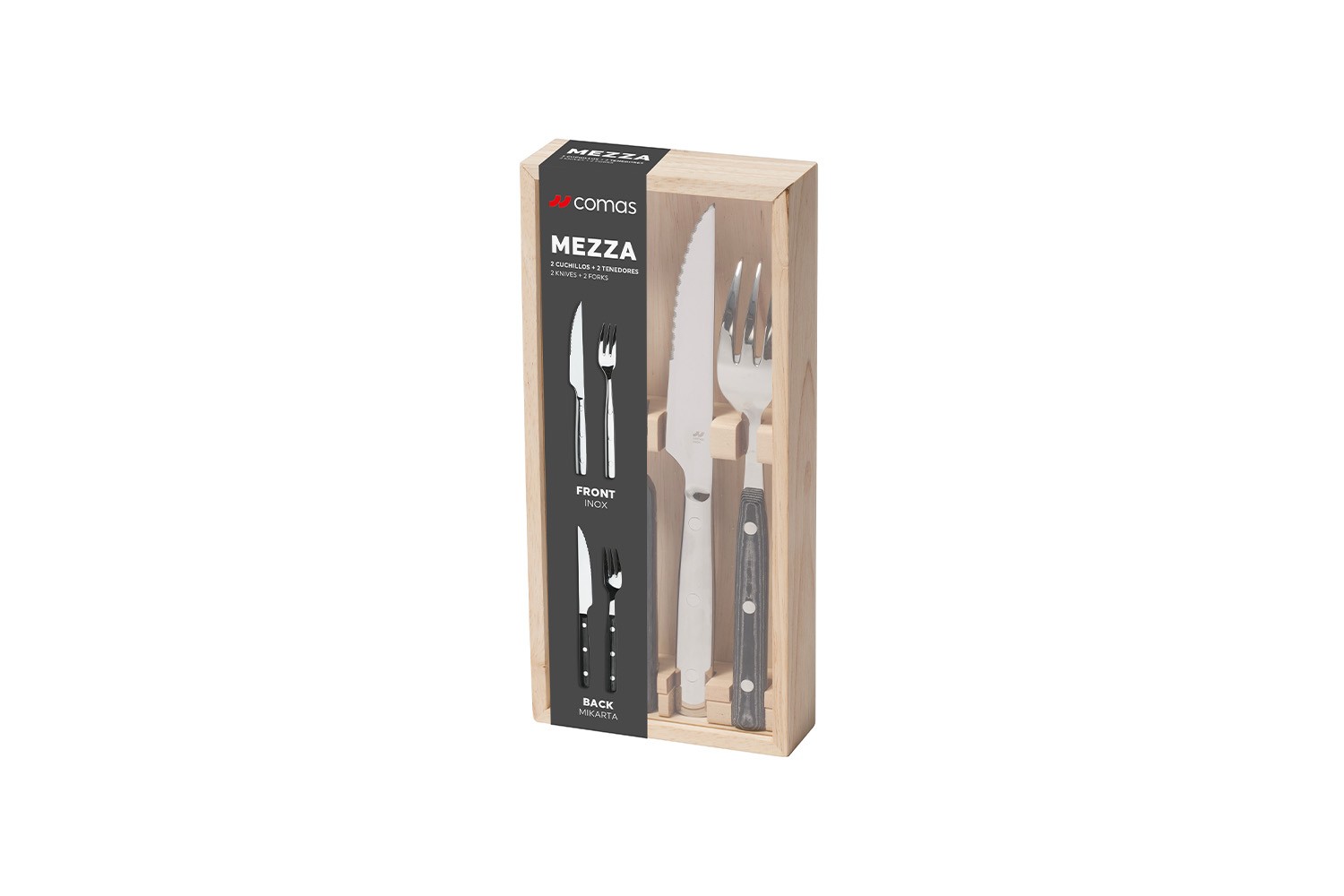 MEZZA SET 2 STEAK KNIFE+ 2 FORK