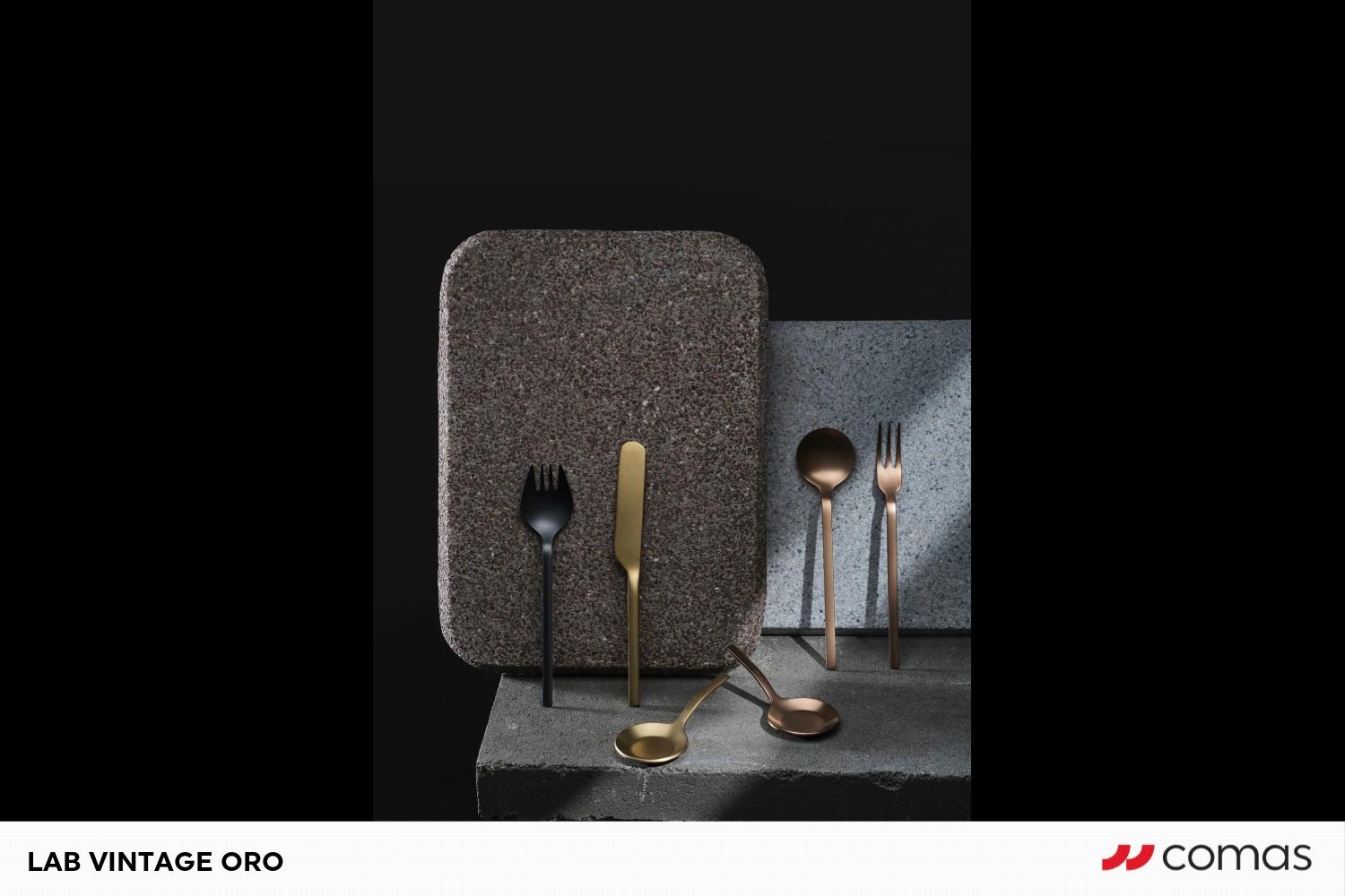 CUCCHIAIO DEGUSTAZIONE LAB VINTAGE GOLD 18/10 1