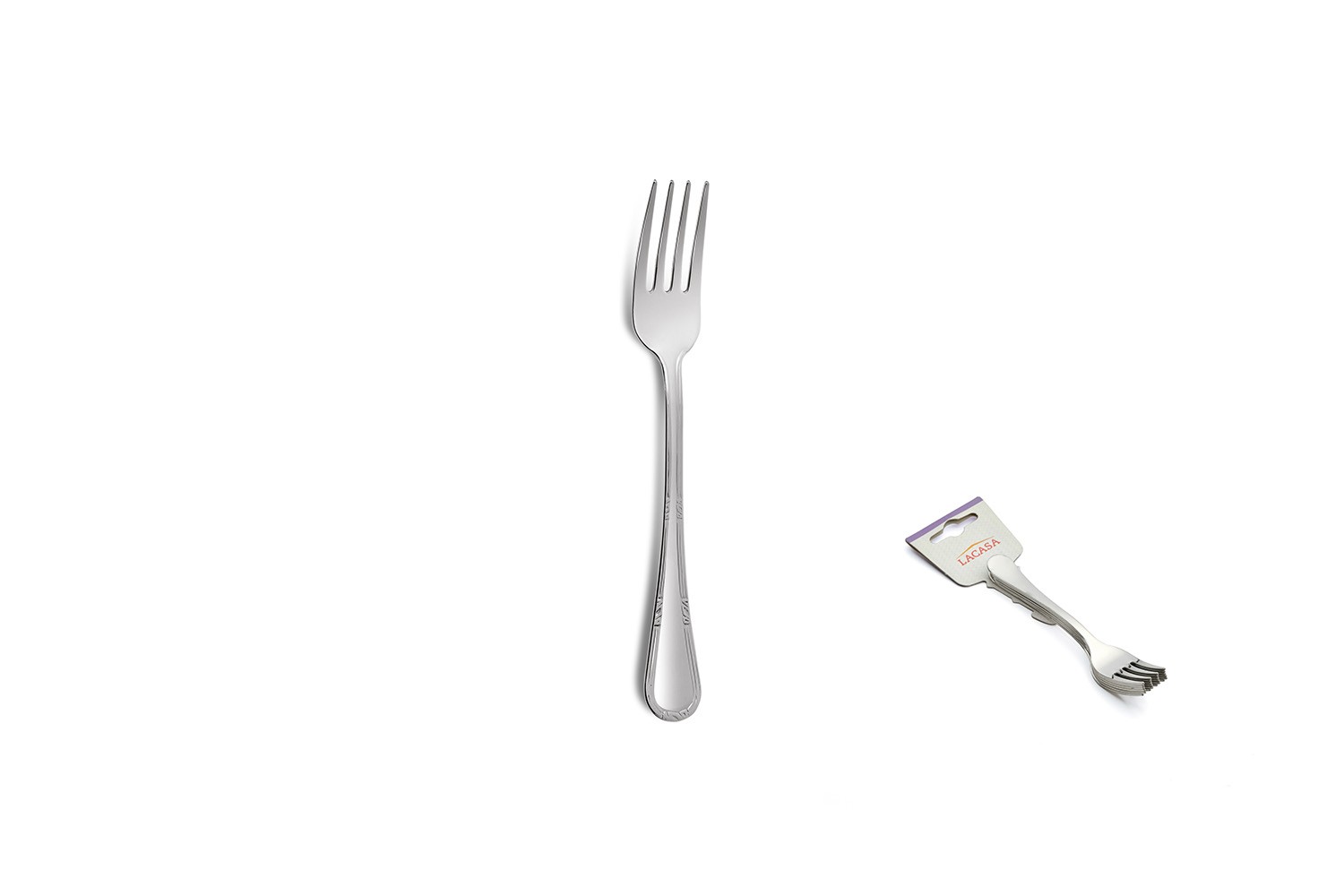 OLYMPIA CAKE FORK 6 TIE LACASA 18%