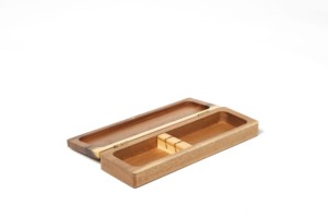 CAJA ESTUCHE MADERA ACACIA 2 CHULETEROS