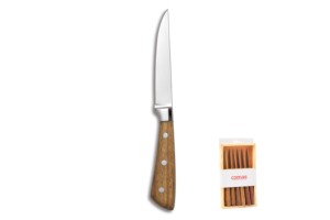 MONTBLANC STEAK KNIFE 6 PIECES WOOD CASE