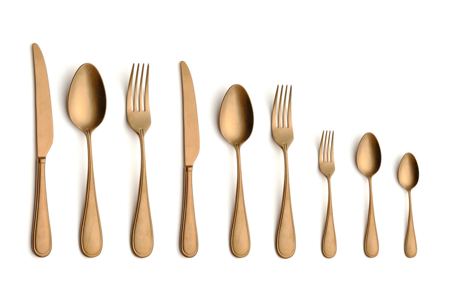 CONTOUR VINTAGE COPPER TABLE FORK 18/10 1