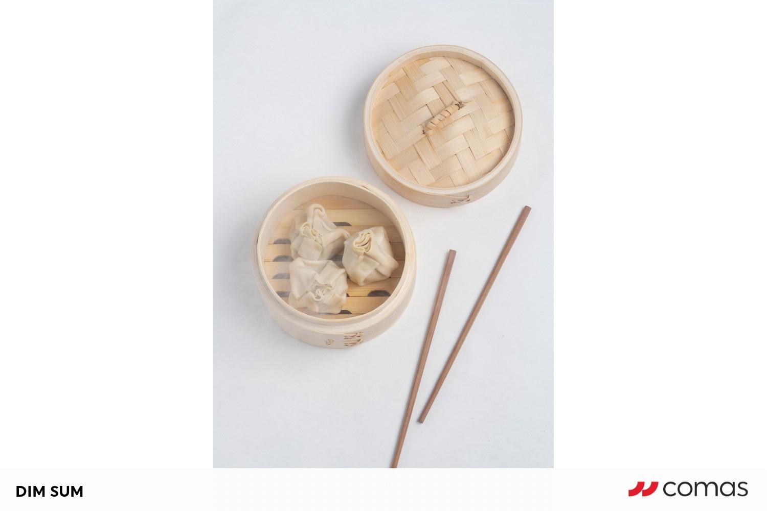 BAMBOO STEAMER DIM SUM Ø 13CM (H8,5CM) 1