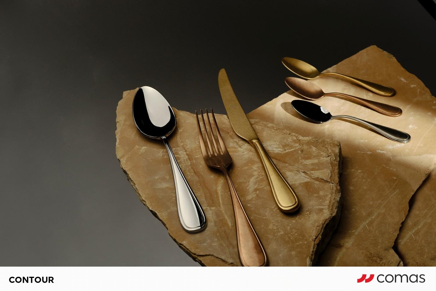 CONTOUR DESSERT SPOON 18/10 2