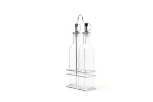 2 PIECES SQUARE CRUET SET