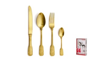 STÜCK 24 VERSAILLES SATIN GOLD 18/10