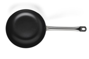 ALUMINIUM DEEP FRY PAN WITH INOX HANDLE 36 CM Ø VULCANO