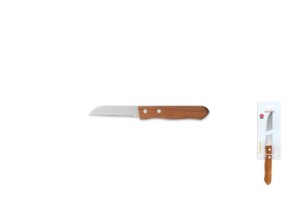 WOODEN HANDLE 0.9MM PARING KNIFE 2 BLISTER