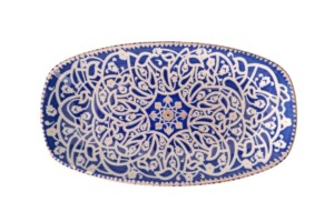 ASSIETTE OVALE ORIENTAL 29 CM