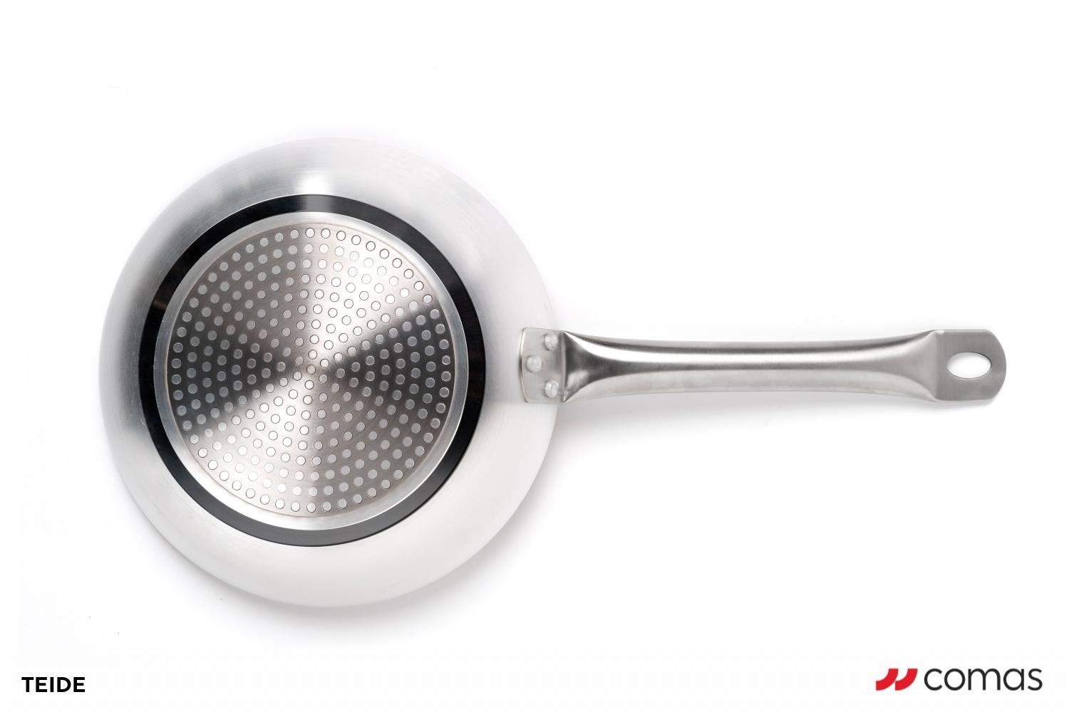 PADELLA INDUZIONE IN ALLUMINIO MANICO EN INOX 3MM. 20 Ø TEIDE 2