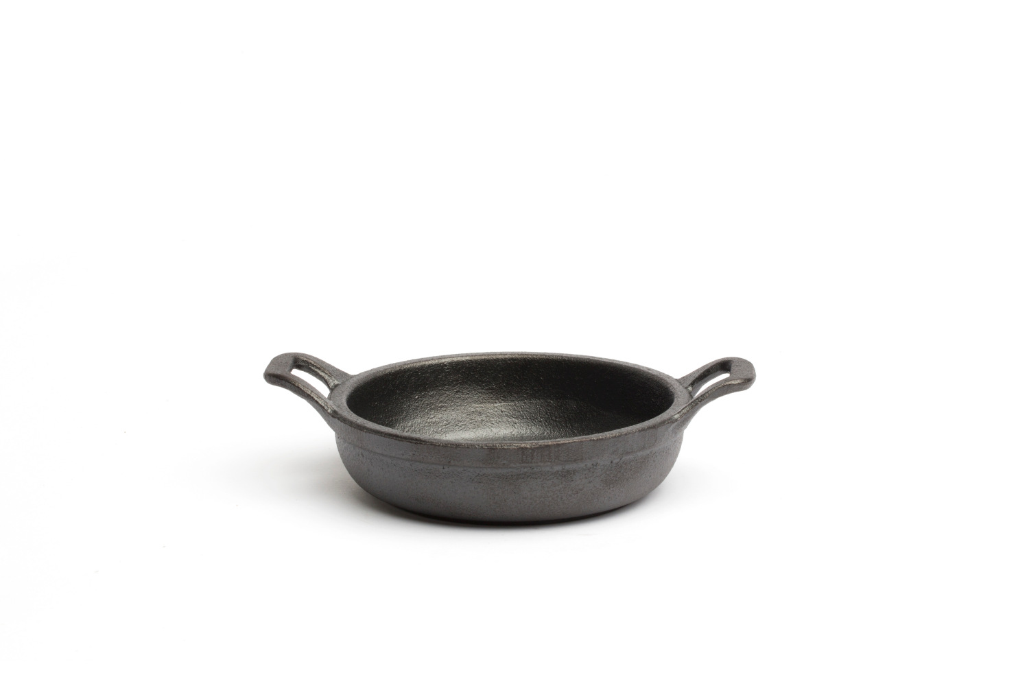 MINI POÊLE RONDE EN FONTE  2 POIGNETS Ø12,2X3CM
