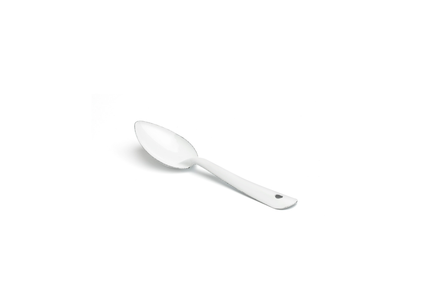 WHITE ENAMELLED TABLE SPOON 20CM