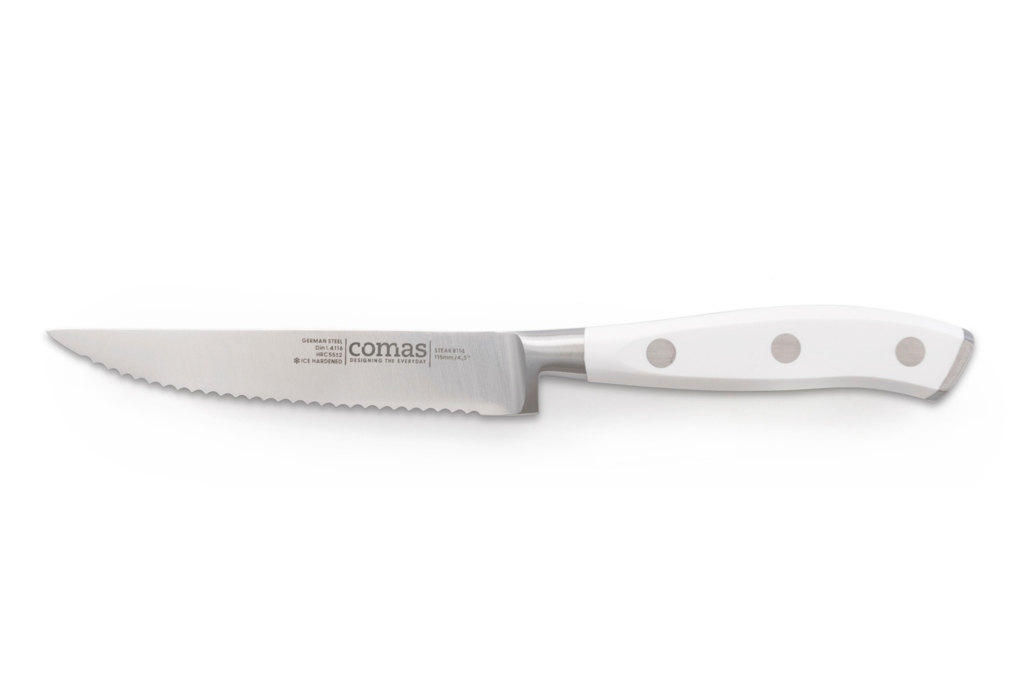 MARBLE STEAK KNIFE 115 MM BLANCO ABS