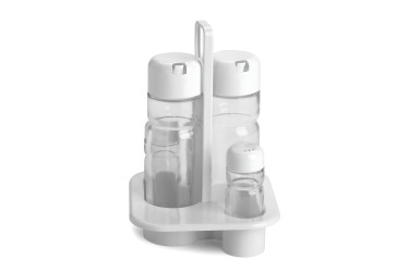 4 PIECES PVC CRUET SET NEW YORK