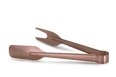 ELEGANT COPPER SERVING TONG