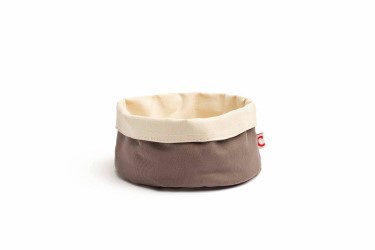 CORBEILLE A PAIN RONDE GRISE Ø 17Cm