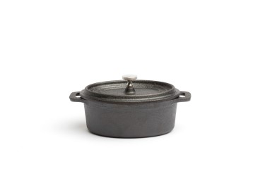 MINI OVAL CAST IRON CASSEROLE 12,5x9,5Cm