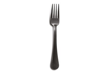 LUNA SATIN BLACK TABLE FORK 18%