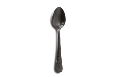 LUNA SATIN BLACK COFFEE SPOON 18%