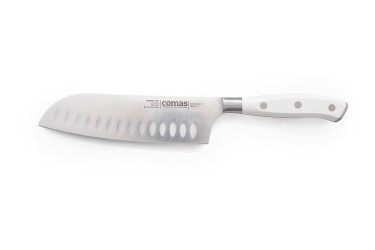 COUTEAU SANTOKU MARBLE 180 MM BLANCO ABS