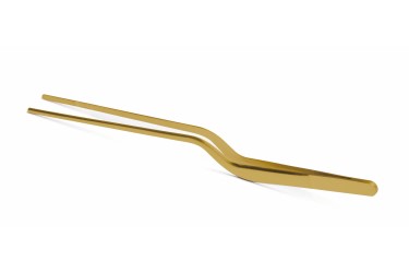 CHEF CURVED TONG 21 CM GOLD