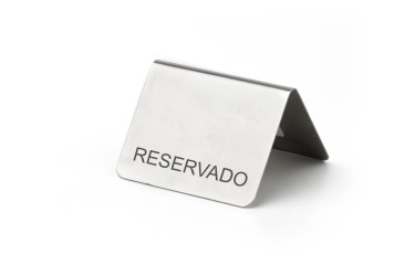 PLACA RESERVADO